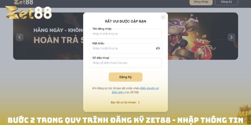 Đăng ký Zet88